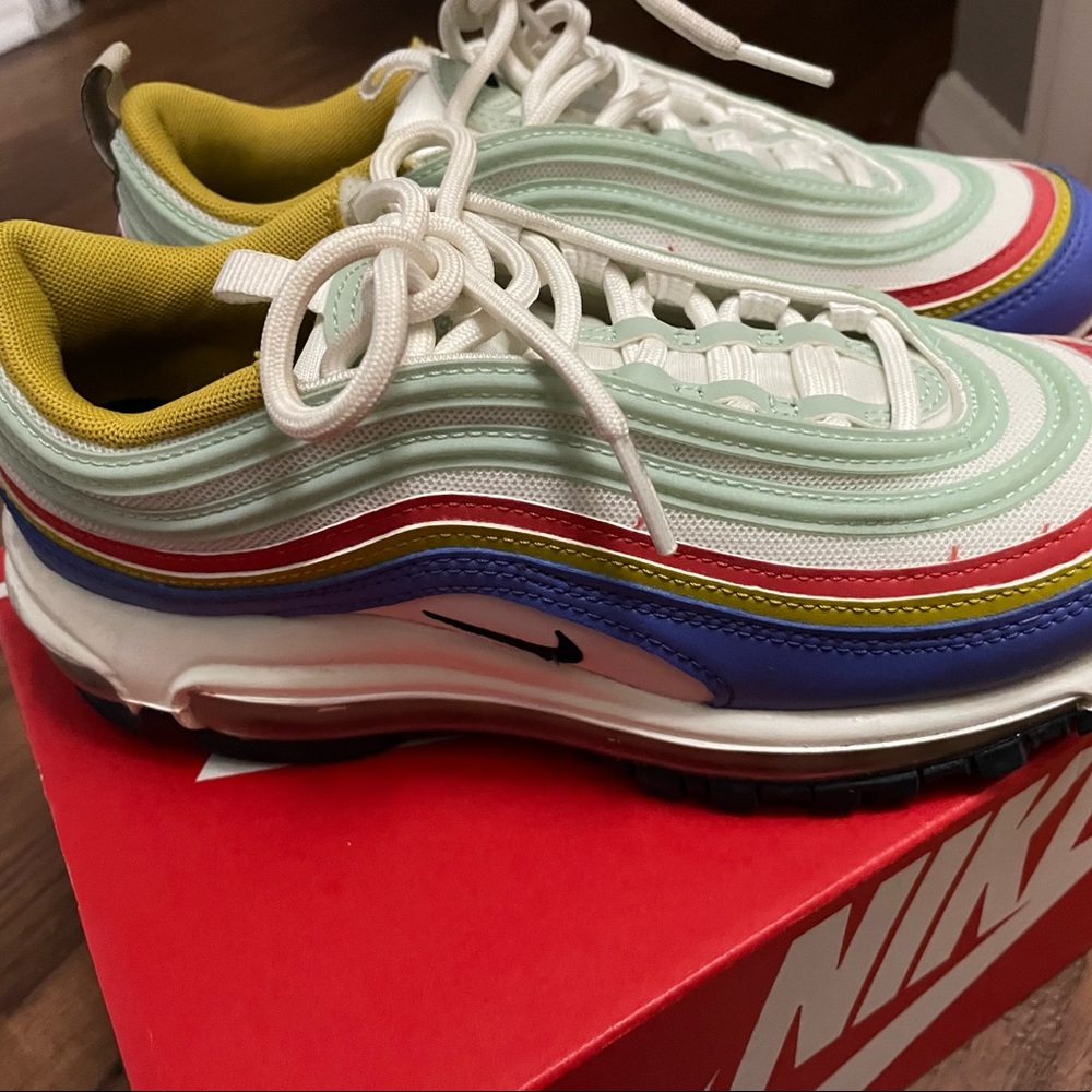 White/obsidian Air Max 97